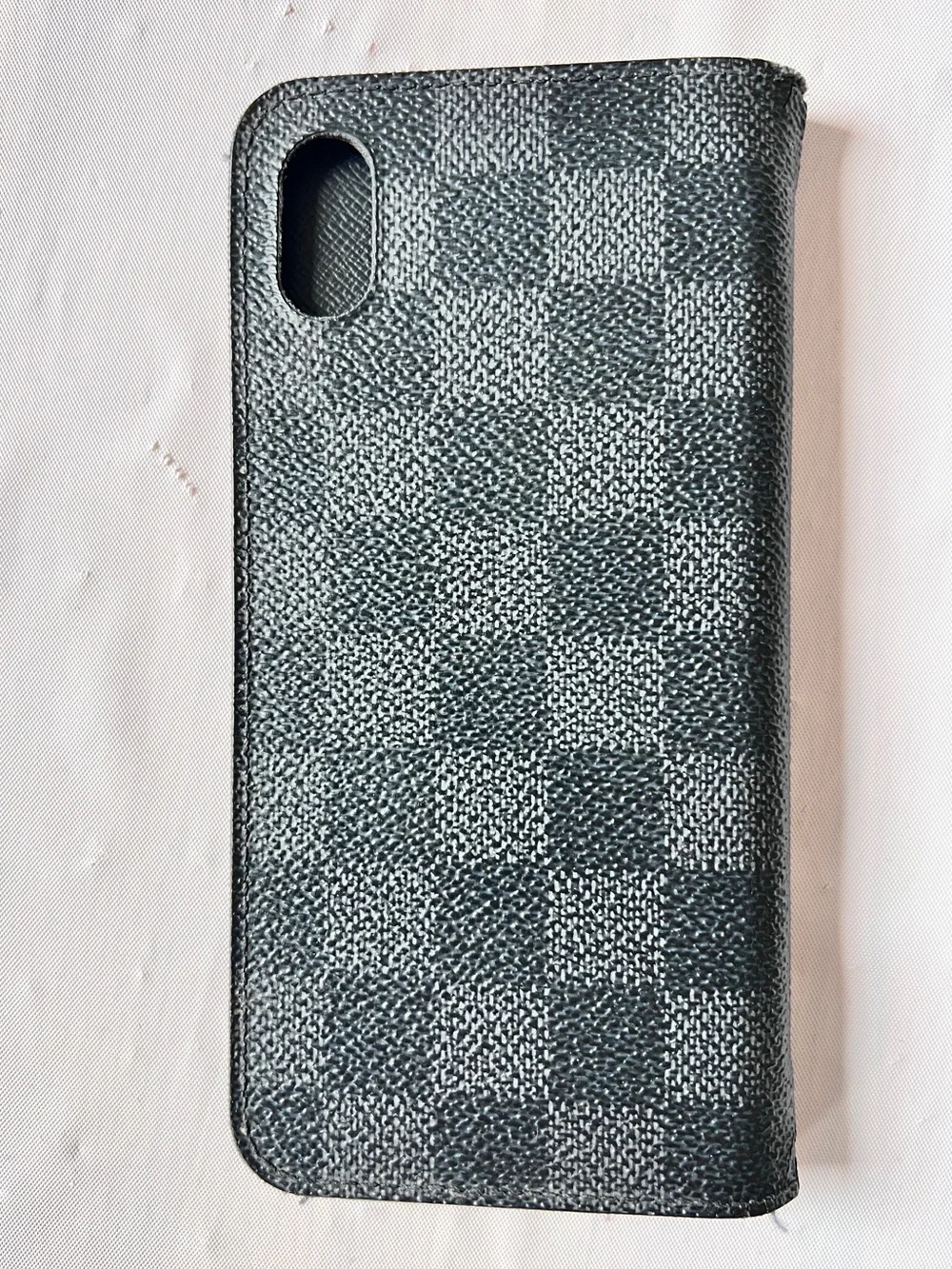Louis Vuitton Damier Graphite Canvas Phone Folio Case black grey